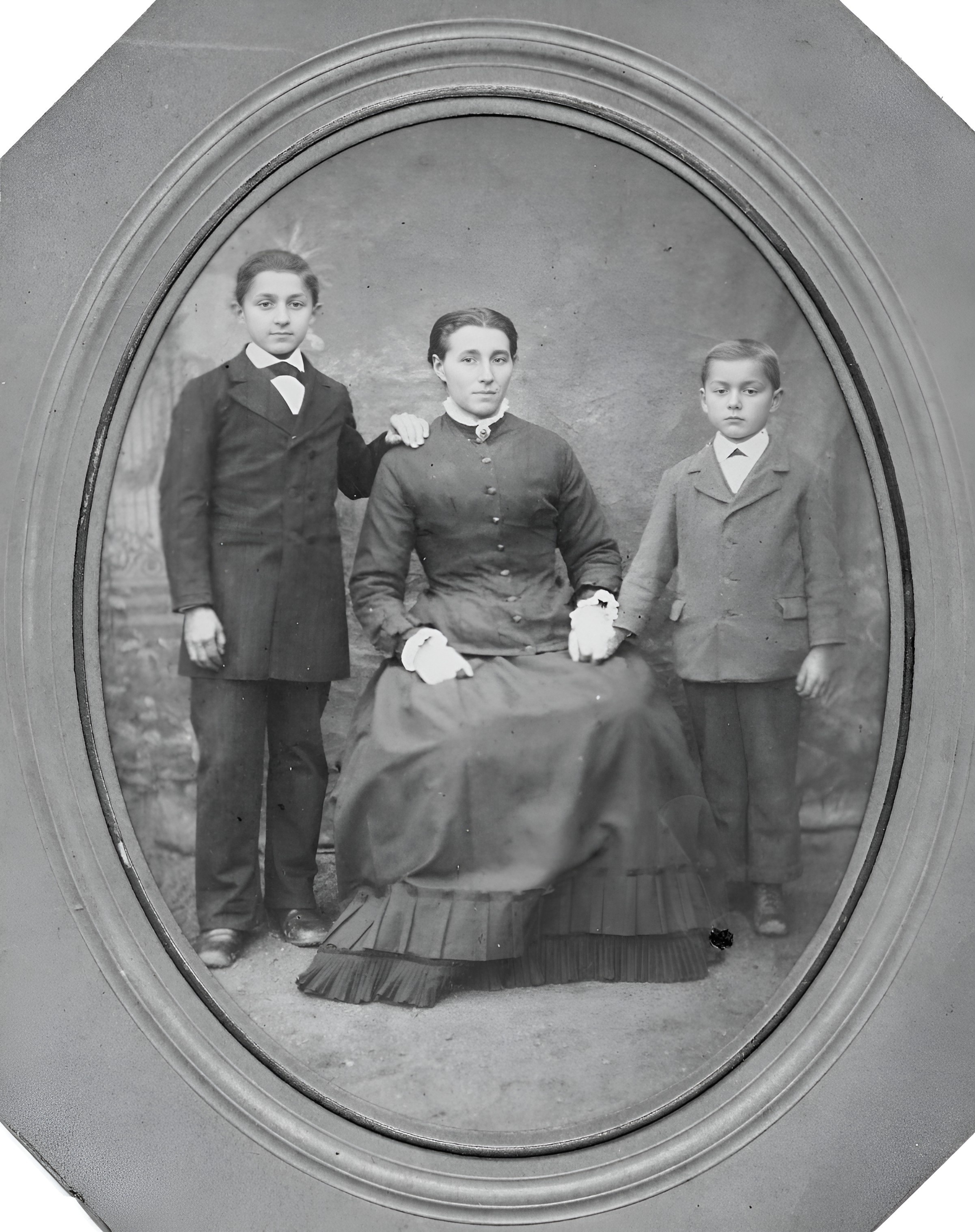 Ludwig Pfister, geb. 1876, Rosalie Pfister, geb. 1844 und Ewald Pfister